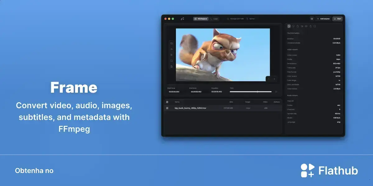 Frame chega ao Linux pelo Flathub para simplificar conversões 1 Frame chega ao Linux pelo Flathub para simplificar conversões