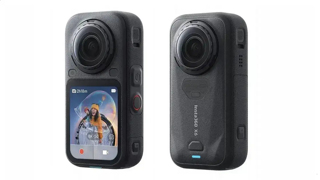 Insta360 X6: Câmera 360° mais compacta com vídeo 8K a 50fps vem aí