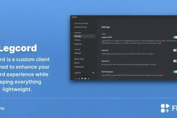 Legcord chega ao Flathub e reforça a alternativa leve para Discord no Linux