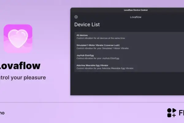 Lovaflow chega ao Flathub e facilita o controle de dispositivos íntimos no Linux