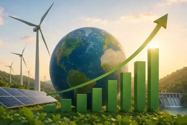 Mercado de energia renovável ultrapassa US$ 10 tri e vira 3º maior setor global