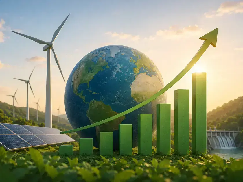 Mercado de energia renovável ultrapassa US$ 10 tri e vira 3º maior setor global