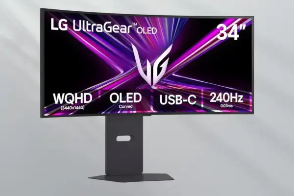 Monitor OLED LG Ultragear 34" com 240 Hz disponível em oferta imperdível