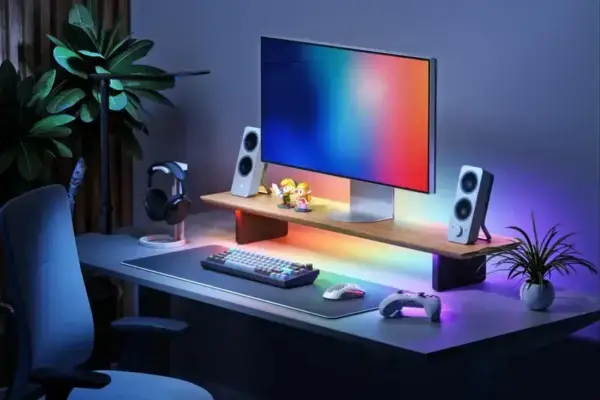 Nanoleaf lança Smart LED Monitor Stand com 102 zonas RGB e iluminação dual
