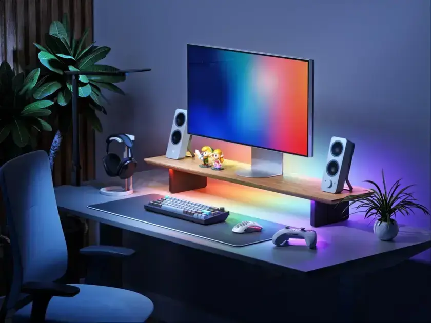 Nanoleaf lança Smart LED Monitor Stand com 102 zonas RGB e iluminação dual
