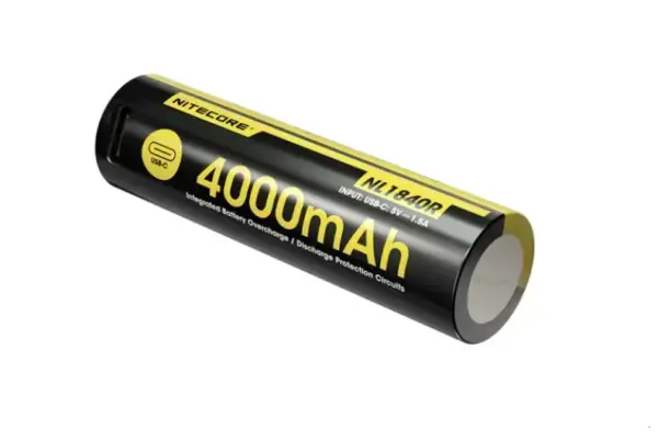 Nitecore lança bateria 18650 com 4.000mAh e porta USB-C integrada