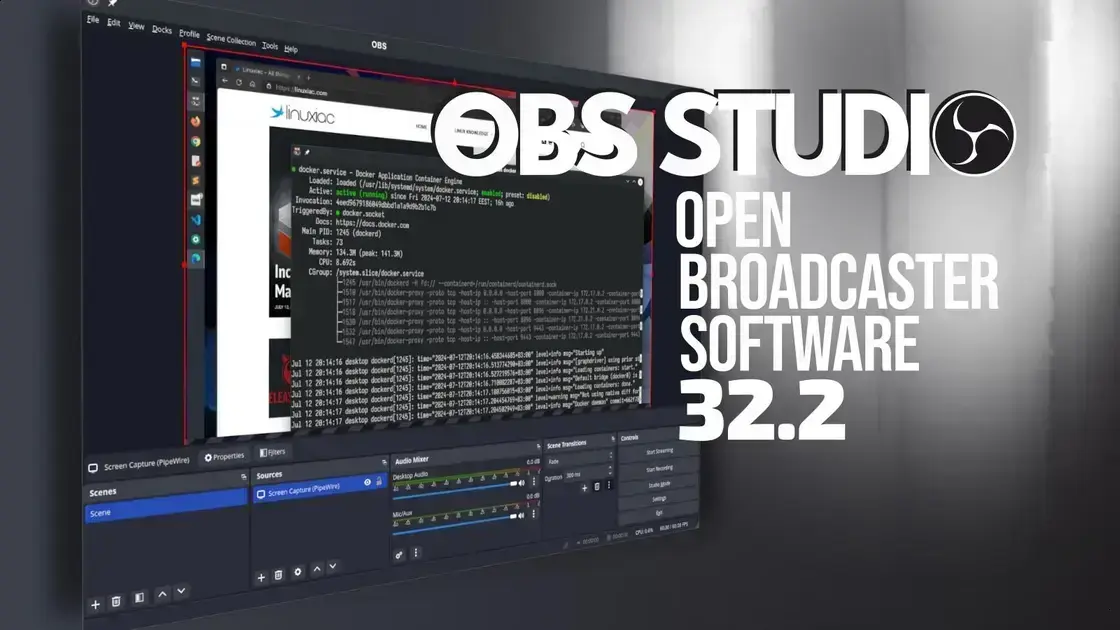 OBS Studio 32.2 simplifica adição de fontes e melhora streaming no Linux 1 OBS Studio 32.2 simplifica adição de fontes e melhora streaming no Linux