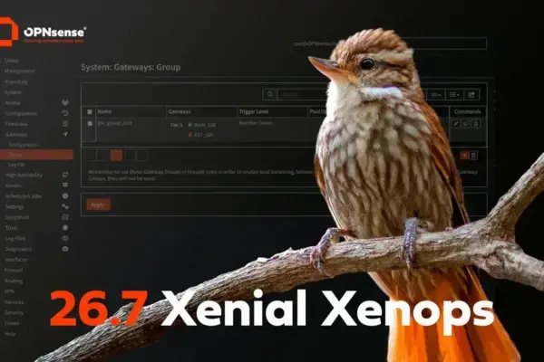 OPNsense 26.7 chega com FreeBSD 15.1 e melhorias em firewall e rede