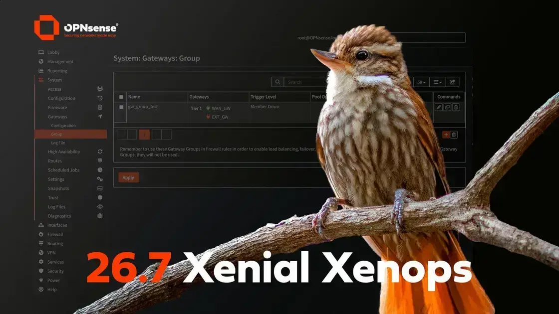 OPNsense 26.7 chega com FreeBSD 15.1 e melhorias em firewall e rede 1 OPNsense 26.7 chega com FreeBSD 15.1 e melhorias em firewall e rede