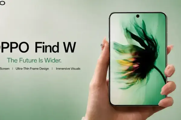 OPPO Find W: Smartphone com tela 16:10 promete experiência diferenciada