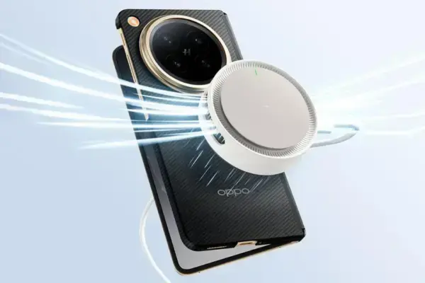 Oppo lança carregador magnético 50W com resfriamento ativo e suporte