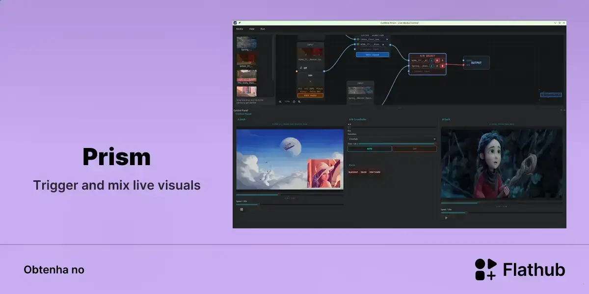 Prism chega ao Linux com visual live e mixagem em tempo real 1 Prism chega ao Linux com visual live e mixagem em tempo real