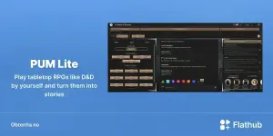 PUM Lite chega ao Flathub para quem curte RPG solo no Linux