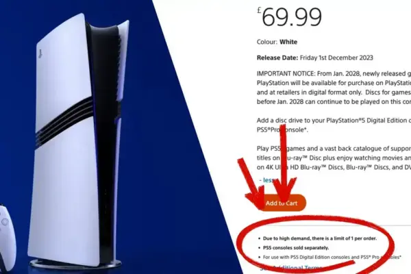 Sony continua limitando venda de drives de disco para PlayStation por alta demanda