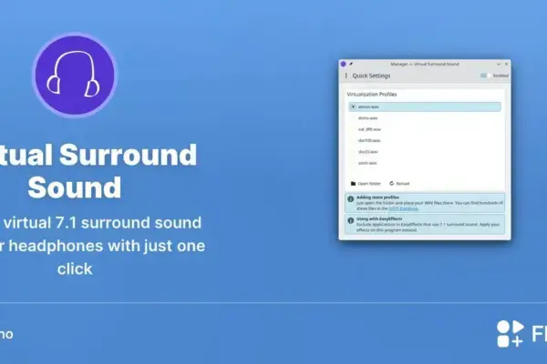 Virtual Surround chega ao Linux para dar áudio 3D em fones