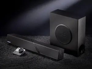 Asus lança soundbar gamer com subwoofer wireless e suporte Dolby Atmos