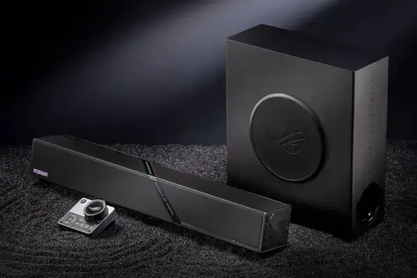 Asus lança soundbar gamer com subwoofer wireless e suporte Dolby Atmos