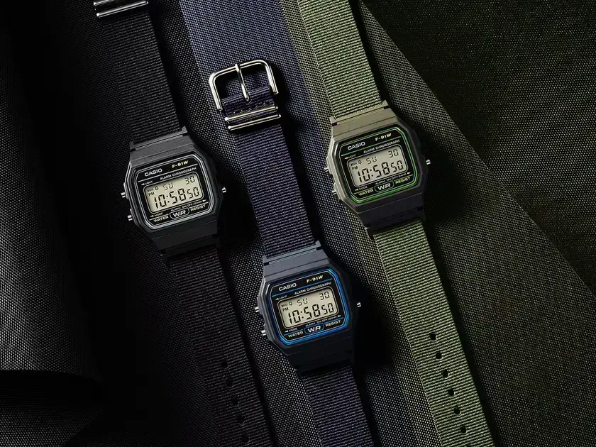 Casio lança F-91WF com pulseira de tecido a quase o dobro do preço