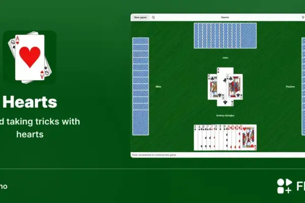 Jogo de cartas Hearts chega ao Linux pela Flathub com download leve e grátis