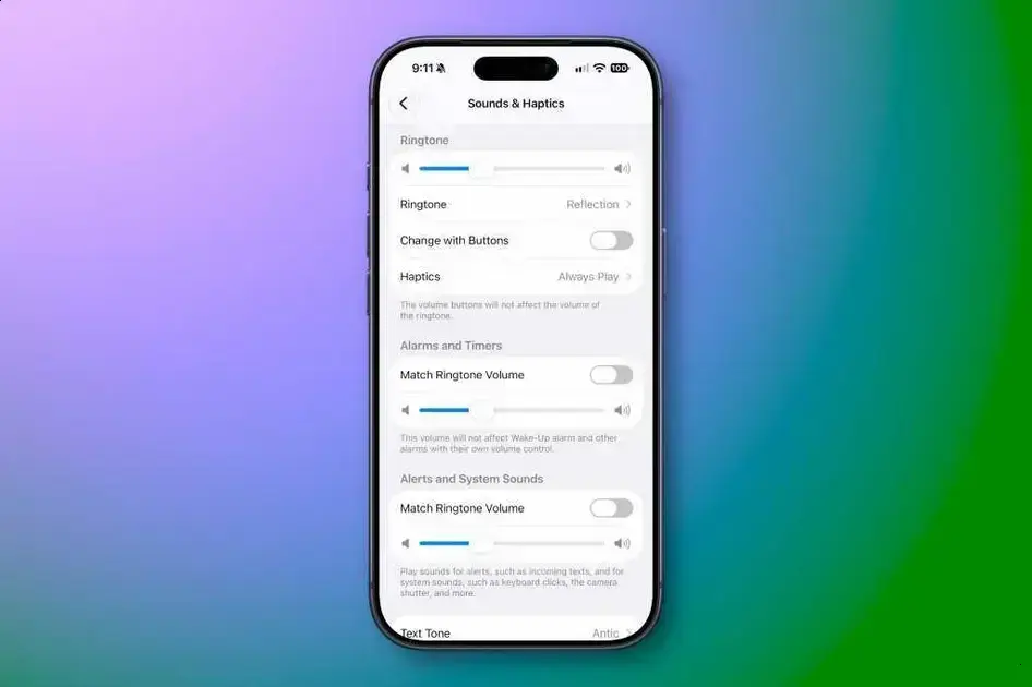iOS 27 permite volumes independentes para toques, alarmes e alertas