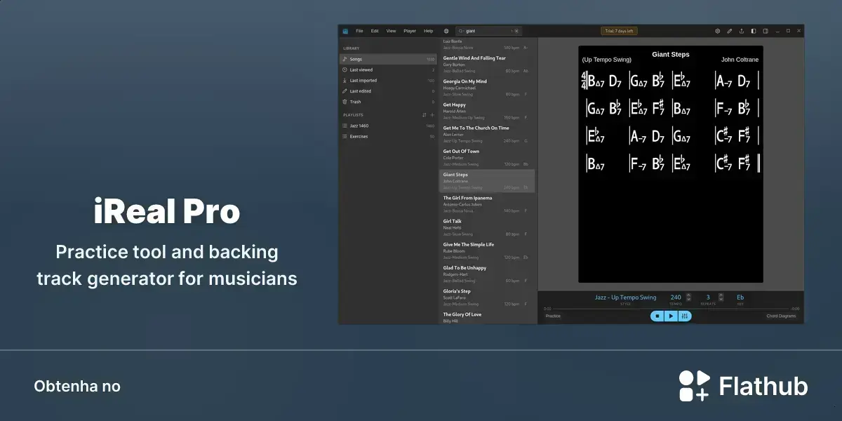 iReal Pro no Linux: app de prática musical chega ao Flathub 1 iReal Pro no Linux: app de prática musical chega ao Flathub