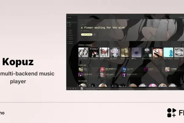 Kopuz chega ao Linux com player moderno e integração com Jellyfin