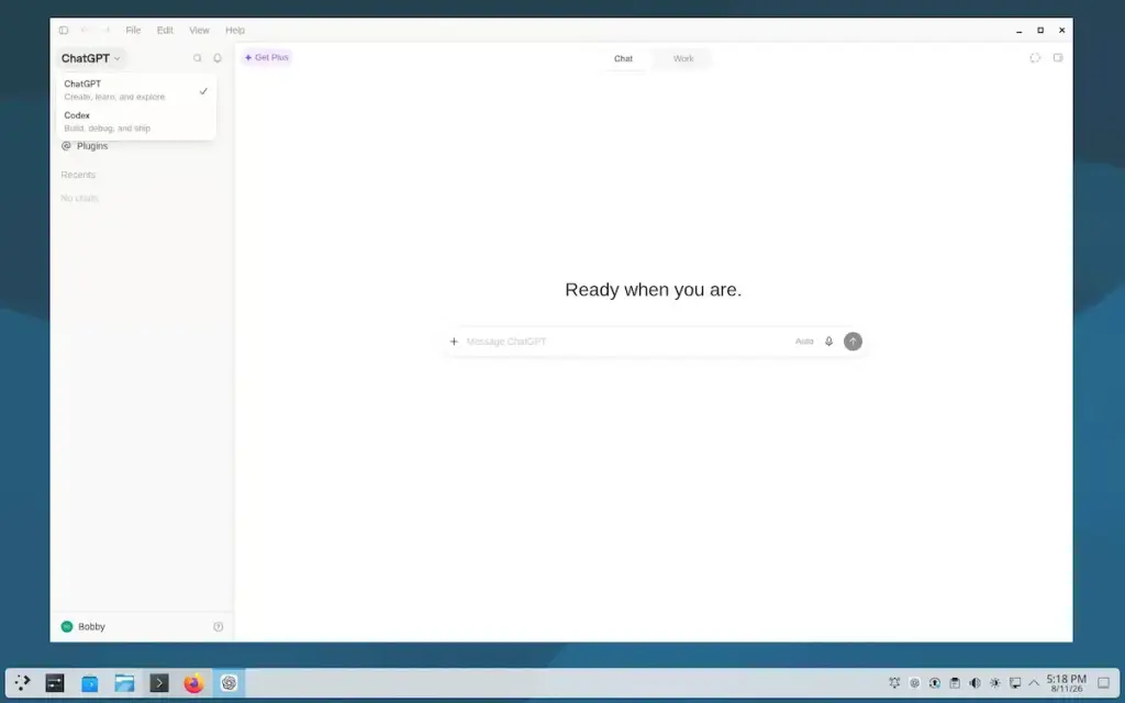OpenAI lança app oficial do ChatGPT para Linux em versão preview