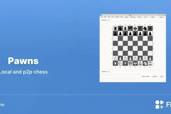 Pawns chega ao Linux com xadrez local, online e motor Stockfish