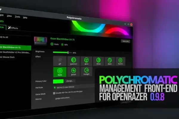 Polychromatic 0.9.8 melhora controle de brilho e traz suporte ao Razer Blade 16 (2023)