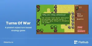 Turns Of War chega ao Linux com tática em pixel art e 30 fases