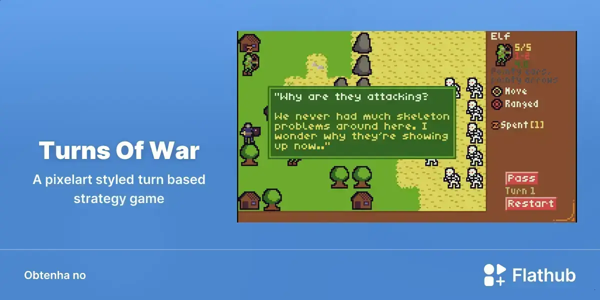 Turns Of War chega ao Linux com tática em pixel art e 30 fases 1 Turns Of War chega ao Linux com tática em pixel art e 30 fases