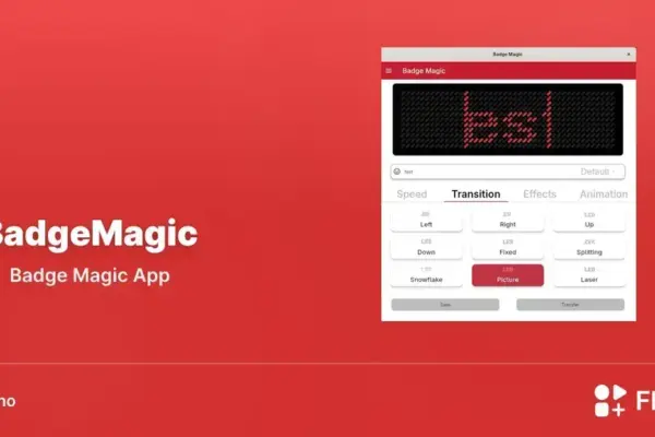 BadgeMagic chega ao Linux no Flathub com edição de badges via Bluetooth