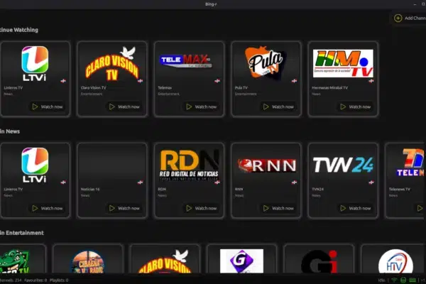 Bing-r chega ao Linux com IPTV, VOD e interface moderna no desktop