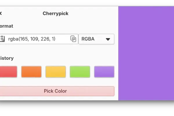Cherrypick chega ao Flathub com novos recursos para escolher cores