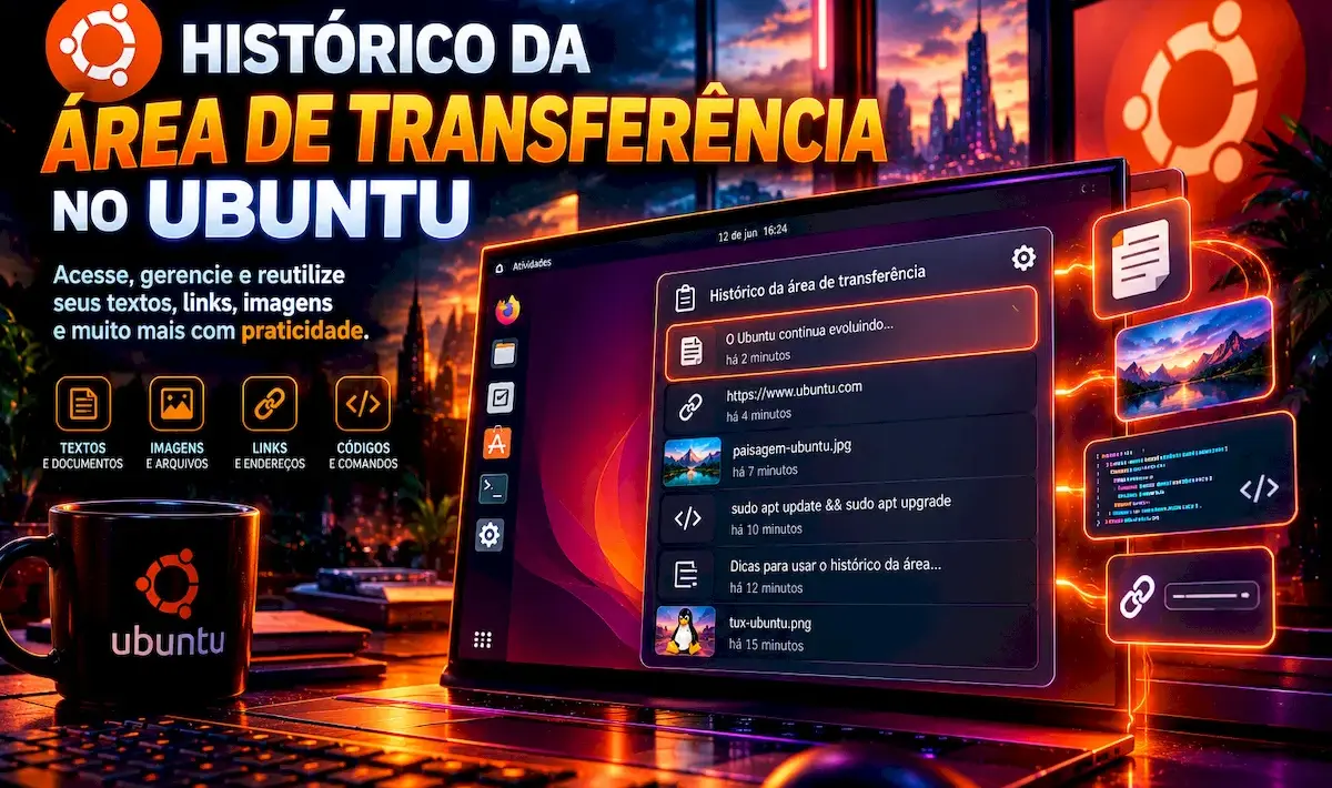 Clipboard History no Ubuntu 24.04: como ativar e ajustar o GPaste 1 Clipboard History no Ubuntu 24.04: como ativar e ajustar o GPaste