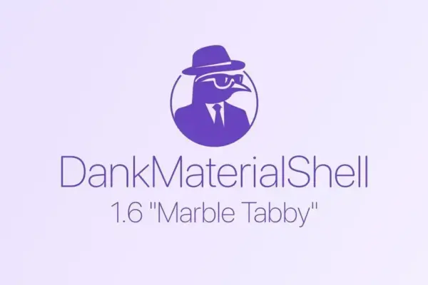 DankMaterialShell 1.6 “Marble Tabby” traz velocíssimas melhorias e novo visual Dank Island