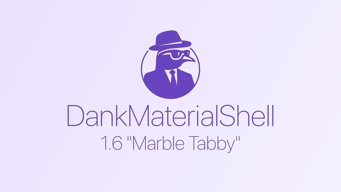 DankMaterialShell 1.6 “Marble Tabby” traz velocíssimas melhorias e novo visual Dank Island