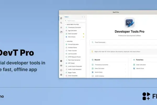 DevT Pro estreia no Linux pelo Flathub com mais de 100 ferramentas