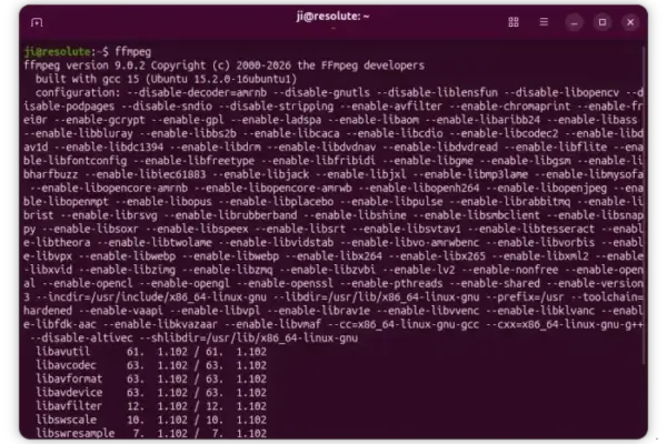 FFmpeg 9.0.2 chega com correções importantes e ganhos de segurança