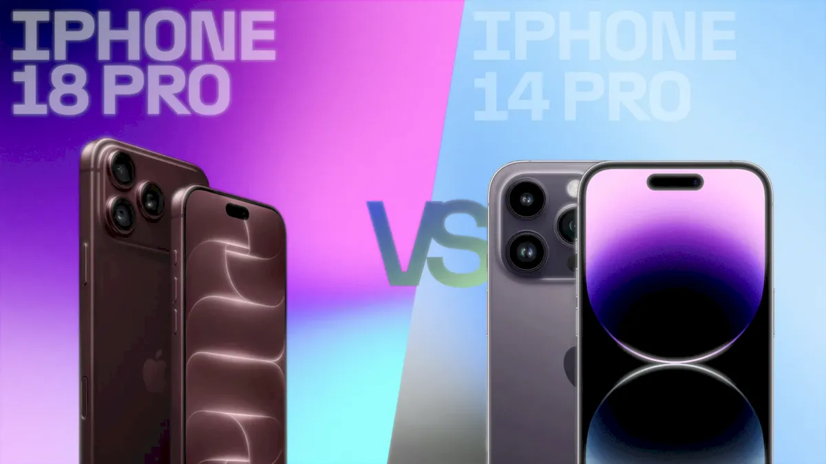 iPhone 18 Pro vs iPhone 14 Pro: câmeras, bateria e o que muda