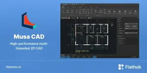 Musa CAD chega ao Linux com foco em 2D rápido, moderno e leve