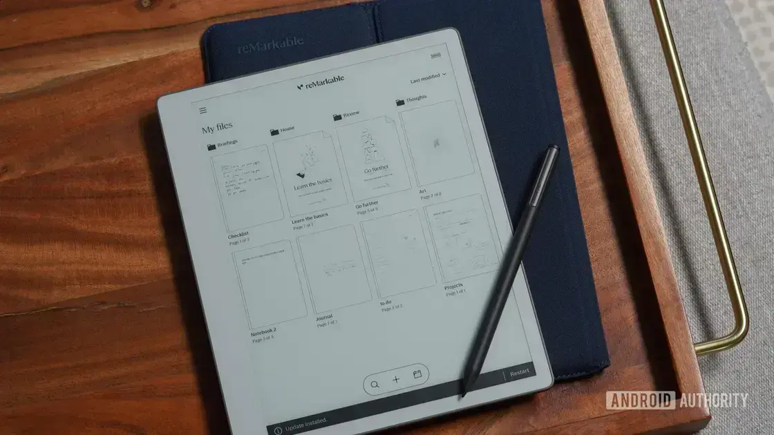 Nova atualização do reMarkable traz captura por círculo, cores e melhorias no EPUB