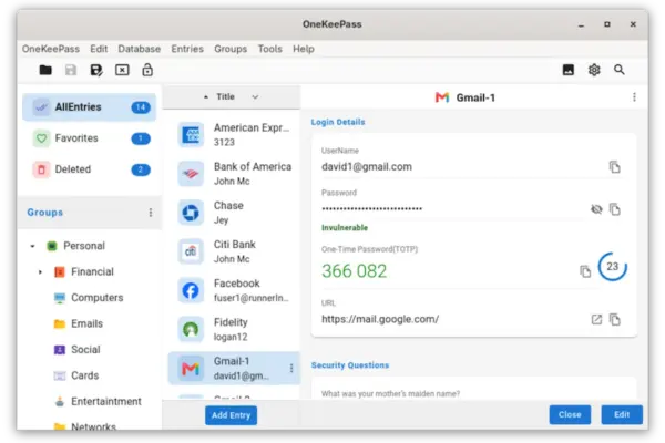 OneKeePass chega ao Linux no Flathub e reforça a gestão local de senhas