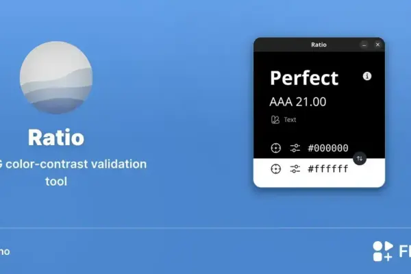 Ratio chega ao Linux via Flathub e estreia como ferramenta WCAG