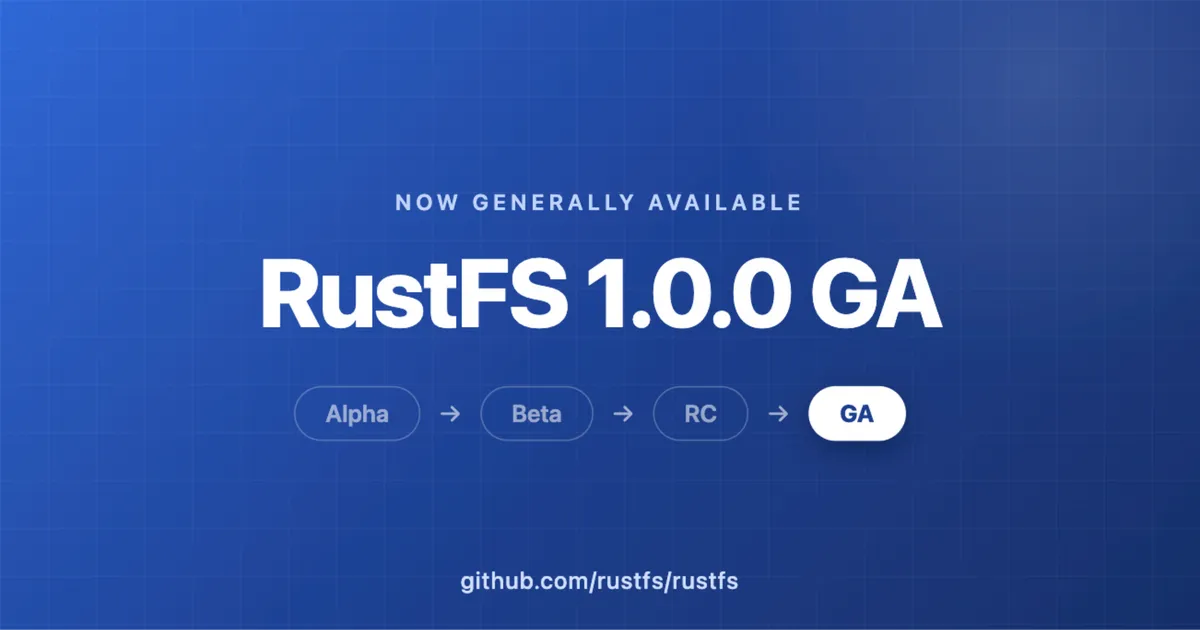 RustFS 1.0 chega ao GA com S3 compatível e foco em produção