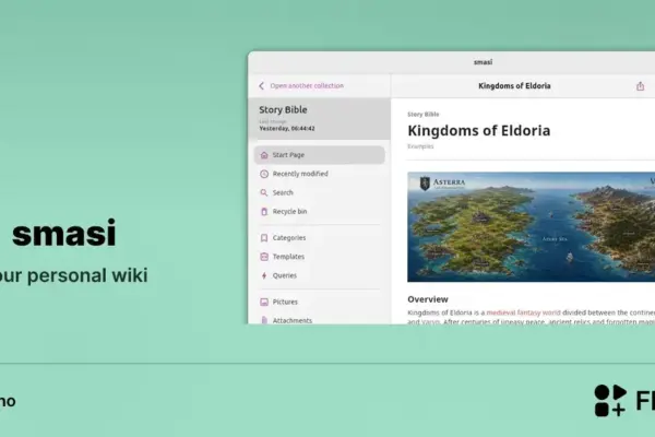 smasi chega ao Linux via Flathub e promete organizar seu conhecimento