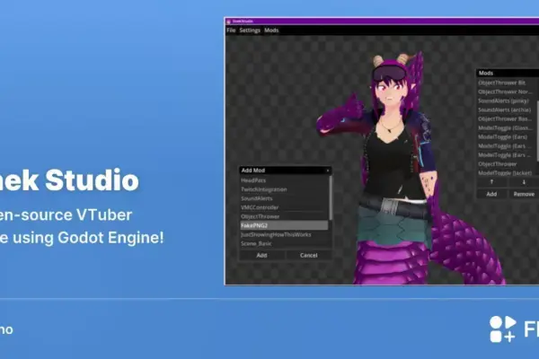 Snek Studio chega ao Flathub e reforça a cena VTuber no Linux