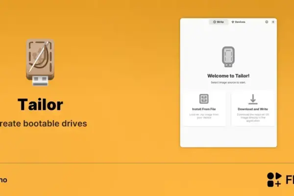 Tailor chega ao Linux para criar pendrives bootáveis com mais praticidade