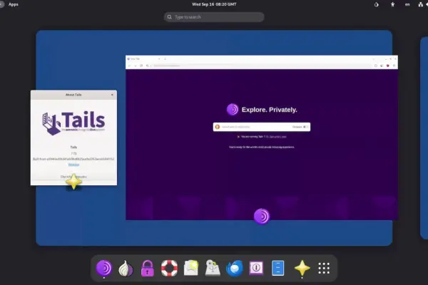Tails 7.13 lançado com Tor Browser atualizado e desligamento mais rápido