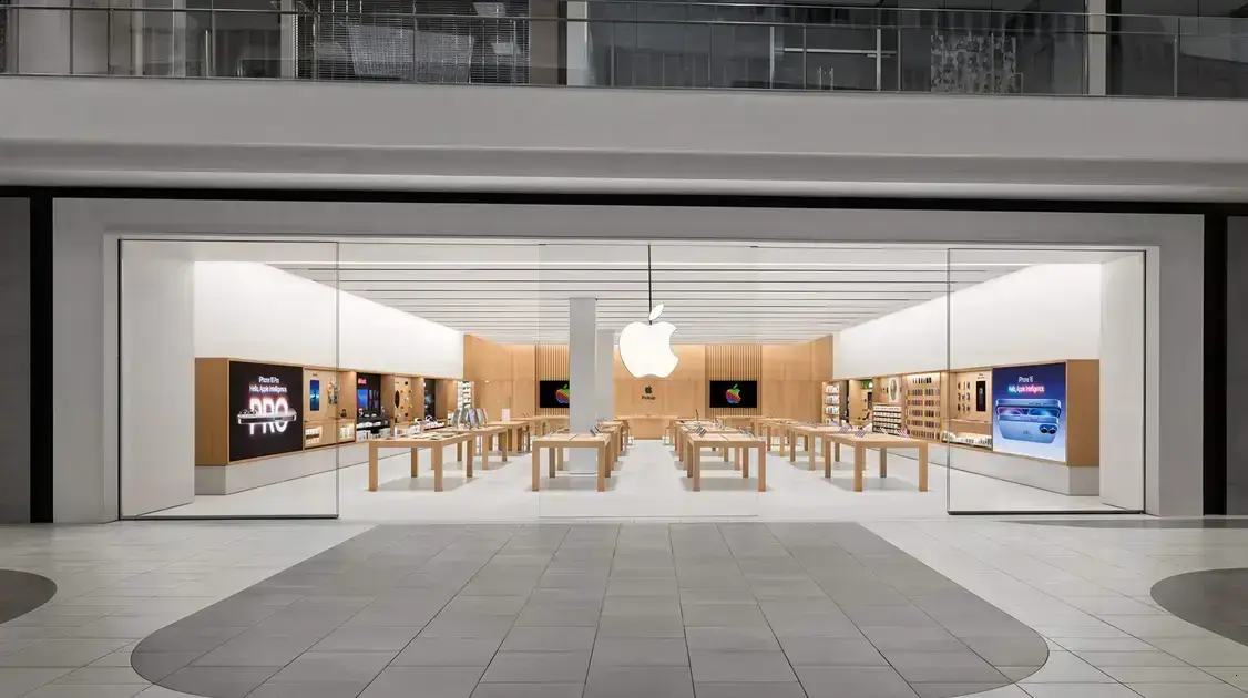 Apple Del Amo em Torrance fecha temporariamente por danos de água